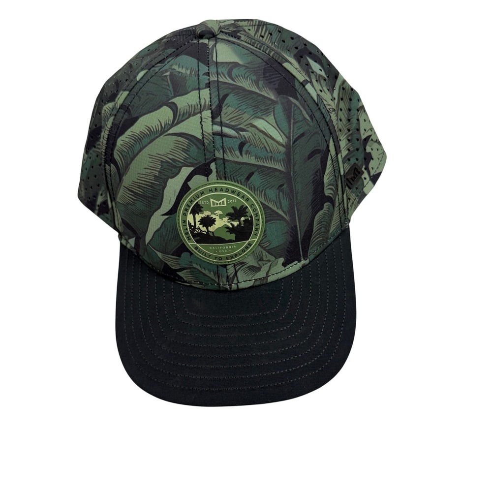 Melin Hat Mens Small Green Jungle Camo Hydro A-Game Snapback Rare NWT